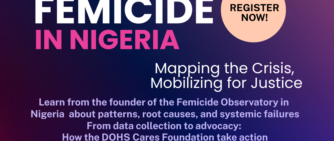 Flyer Feminicide in Focus Ololade Ajayi